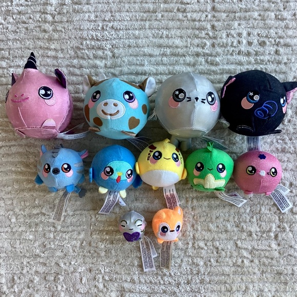 Lot Of 11 Squeezamals cow unicorn seal elephant turkey gecko fish squish lot - Picture 8 of 8